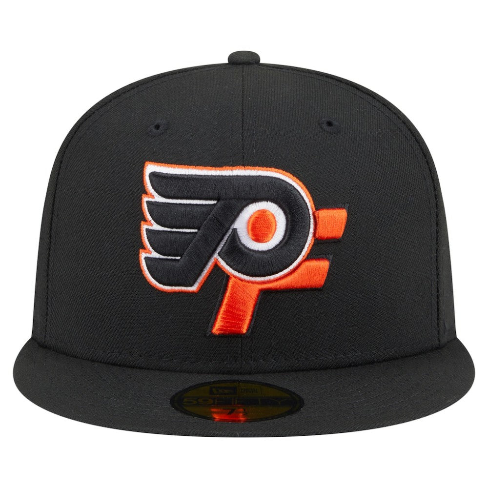 NHL Black Philadelphia Flyers New Era Deceptor 59FIFTY Fitted Hat