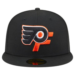 NHL Black Philadelphia Flyers New Era Deceptor 59FIFTY Fitted Hat