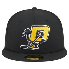 NHL Black Pittsburgh Penguins New Era Deceptor 59FIFTY Fitted Hat