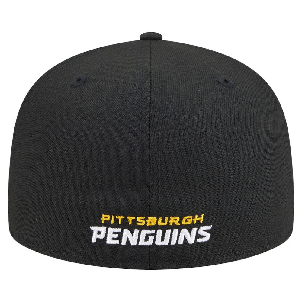 NHL Black Pittsburgh Penguins New Era Deceptor 59FIFTY Fitted Hat
