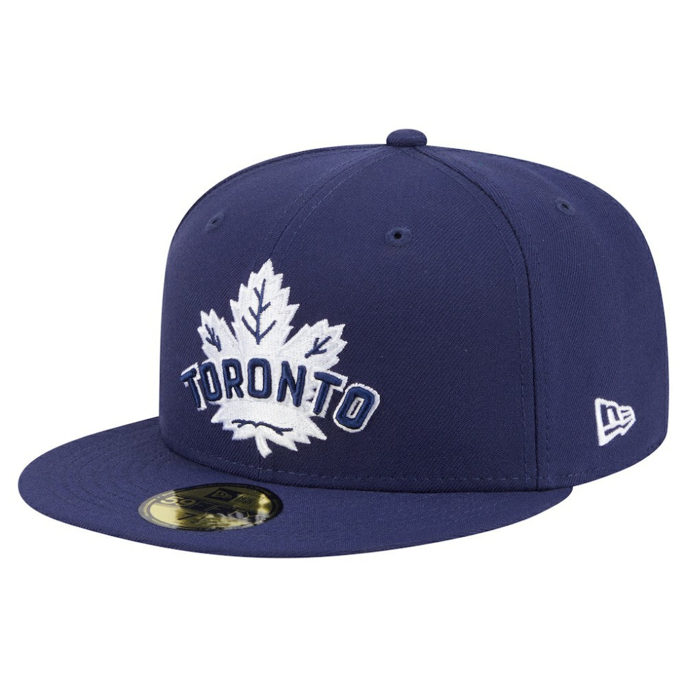 NHL Navy Toronto Maple Leafs New Era Deceptor 59FIFTY Fitted Hat