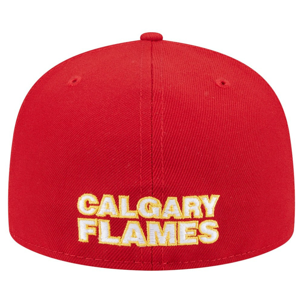 NHL Red Calgary Flames New Era Deceptor 59FIFTY Fitted Hat
