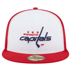 NHL White/Red Washington Capitals New Era Repeat Two-Tone 59FIFTY Fitted Hat