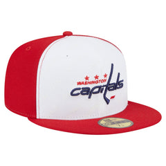 NHL White/Red Washington Capitals New Era Repeat Two-Tone 59FIFTY Fitted Hat