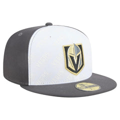 NHL White/Gray Vegas Golden Knights New Era Repeat Two-Tone 59FIFTY Fitted Hat