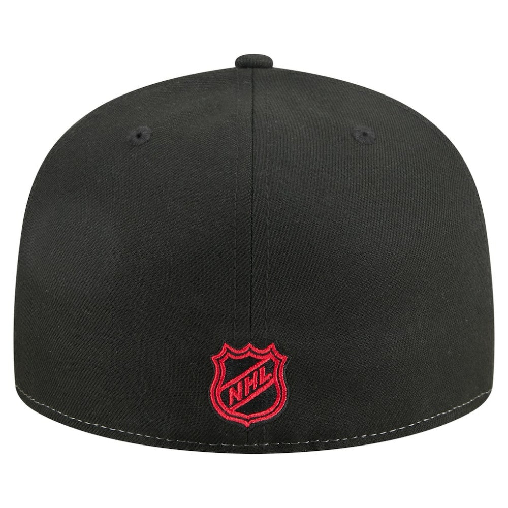 NHL White/Black Chicago Blackhawks New Era Repeat Two-Tone 59FIFTY Fitted Hat