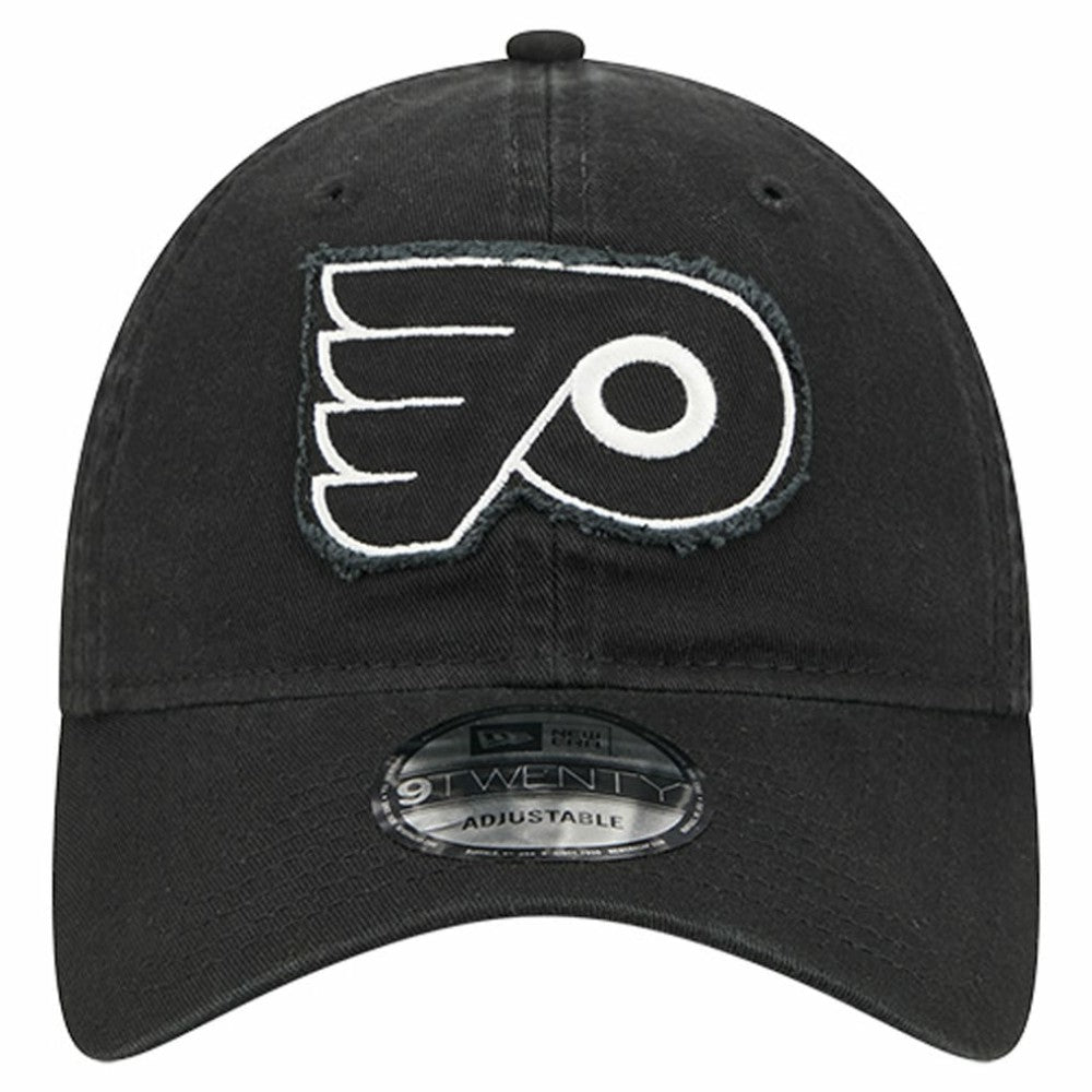 NHL Black Philadelphia Flyers New Era Stamp Fabric Applique 9TWENTY Adjustable Hat