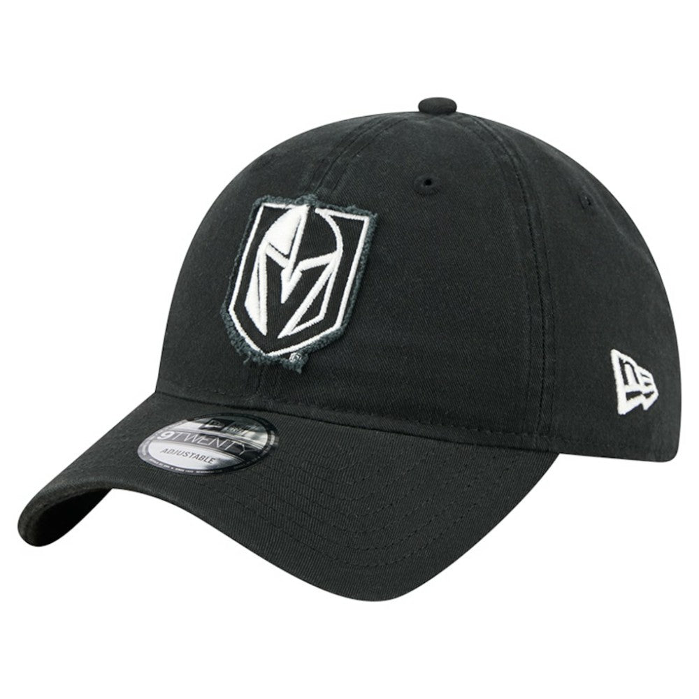 NHL Black Vegas Golden Knights New Era Stamp Fabric Applique 9TWENTY Adjustable Hat