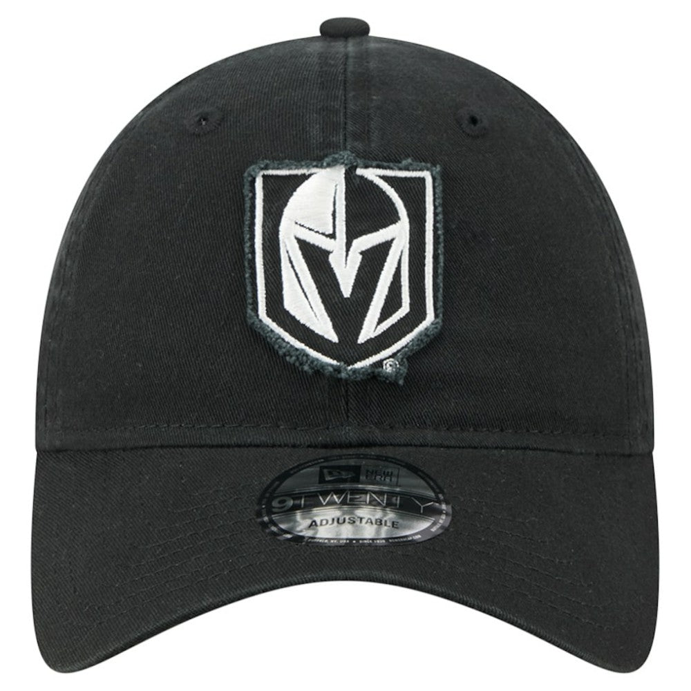 NHL Black Vegas Golden Knights New Era Stamp Fabric Applique 9TWENTY Adjustable Hat