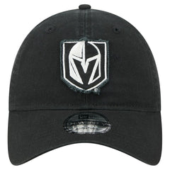 NHL Black Vegas Golden Knights New Era Stamp Fabric Applique 9TWENTY Adjustable Hat