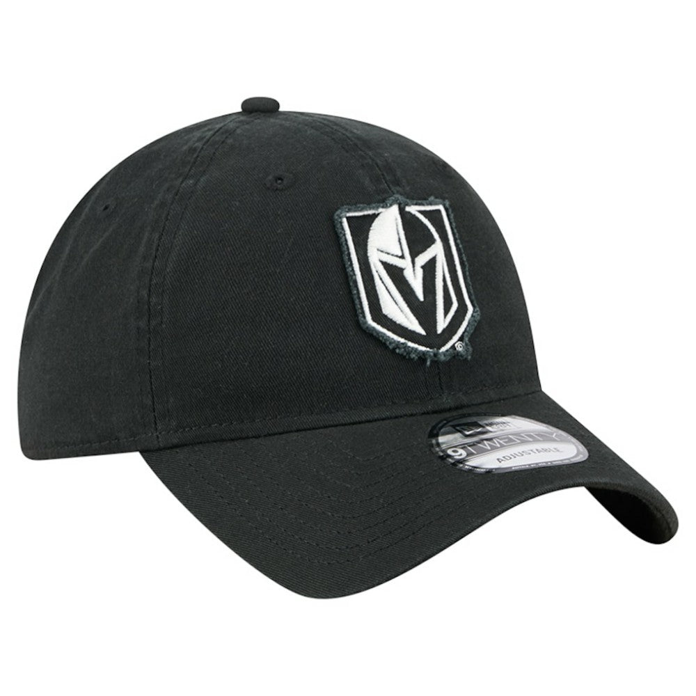 NHL Black Vegas Golden Knights New Era Stamp Fabric Applique 9TWENTY Adjustable Hat