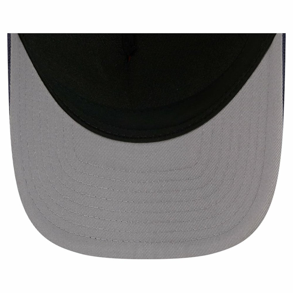 NHL Navy/Red Washington Capitals New Era Hockey Sock 9FORTY A-Frame M-Crown Adjustable Trucker Hat