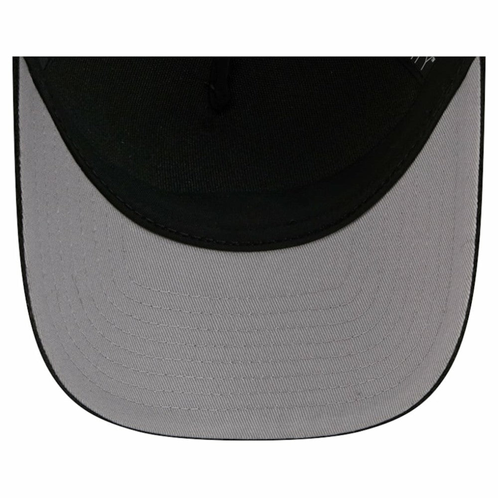 NHL Black/Gray Vegas Golden Knights New Era Hockey Sock 9FORTY A-Frame M-Crown Adjustable Trucker Hat