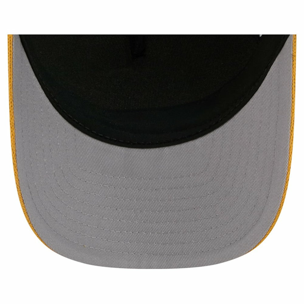 NHL Gold/Black Pittsburgh Penguins New Era Hockey Sock 9FORTY A-Frame M-Crown Adjustable Trucker Hat