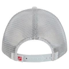 NHL White/Red Detroit Red Wings New Era Hockey Sock 9FORTY A-Frame M-Crown Adjustable Trucker Hat