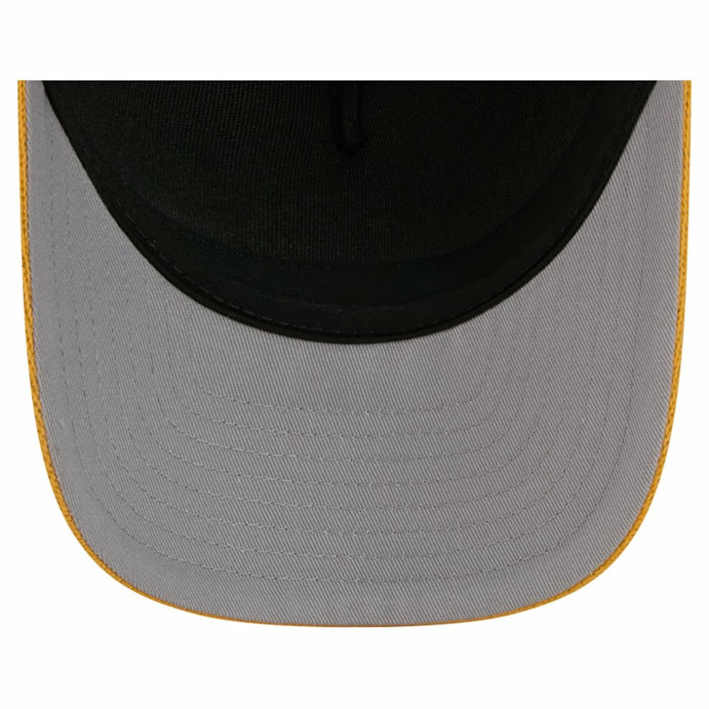 NHL Gold/Black Boston Bruins New Era Hockey Sock 9FORTY A-Frame M-Crown Adjustable Trucker Hat
