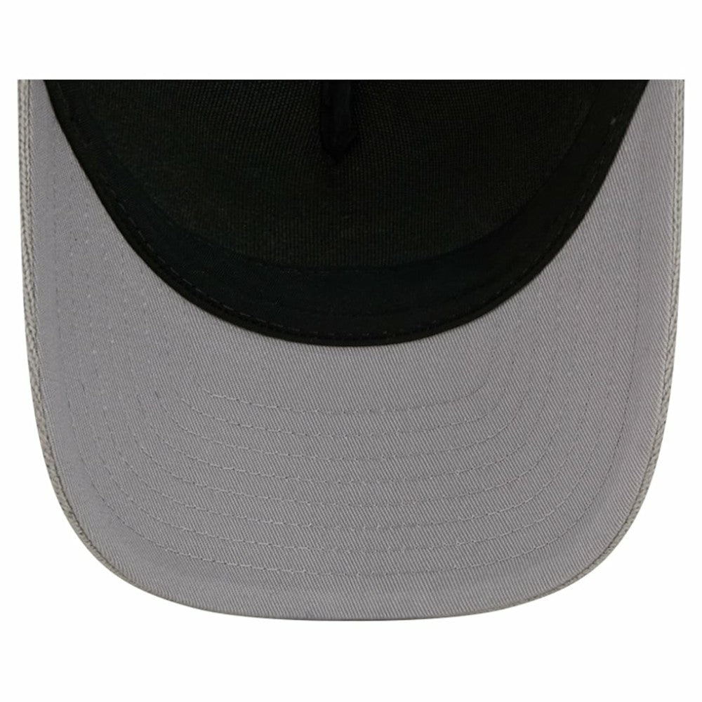 NHL Silver/Black Los Angeles Kings New Era Hockey Sock 9FORTY A-Frame M-Crown Adjustable Trucker Hat