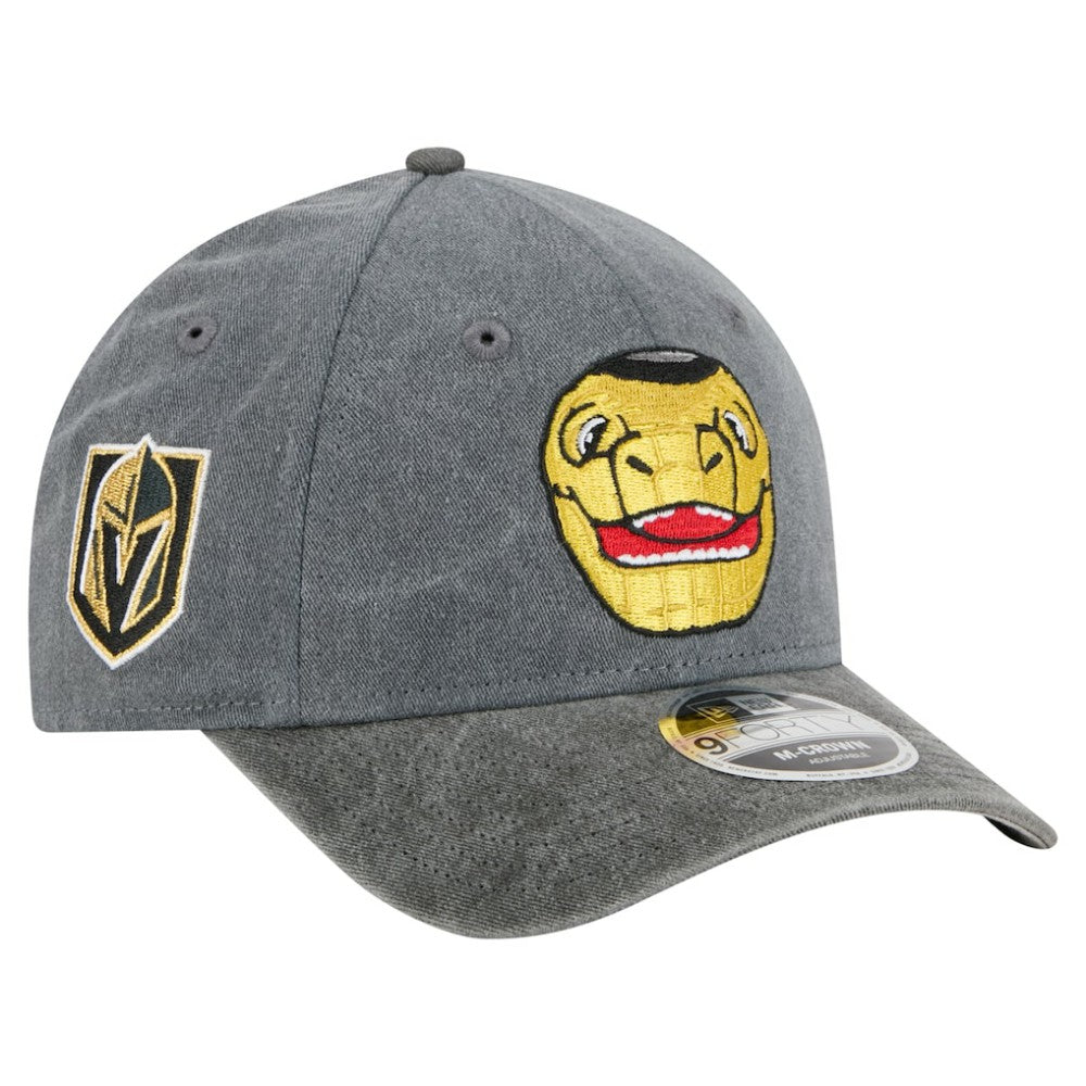 NHL Charcoal/Black Vegas Golden Knights New Era Mascot 2-Tone 9FORTY Adjustable Hat
