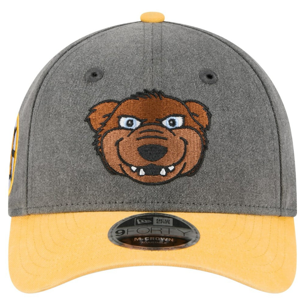 NHL Black/Gold Boston Bruins New Era Mascot 2-Tone 9FORTY Adjustable Hat