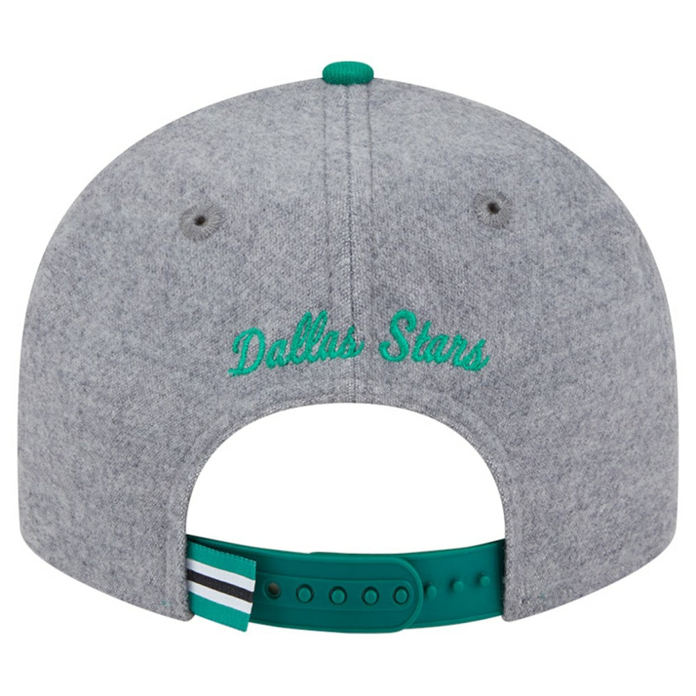 NHL Kelly Green/Green Dallas Stars New Era Wool Pin Low Profile 9FIFTY Snapback Hat