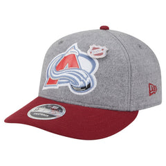 NHL Gray/Burgundy Colorado Avalanche New Era Wool Pin Low Profile 9FIFTY Snapback Hat