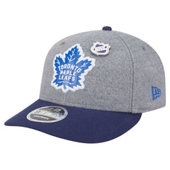NHL Gray/Blue Toronto Maple Leafs New Era Wool Pin Low Profile 9FIFTY Snapback Hat