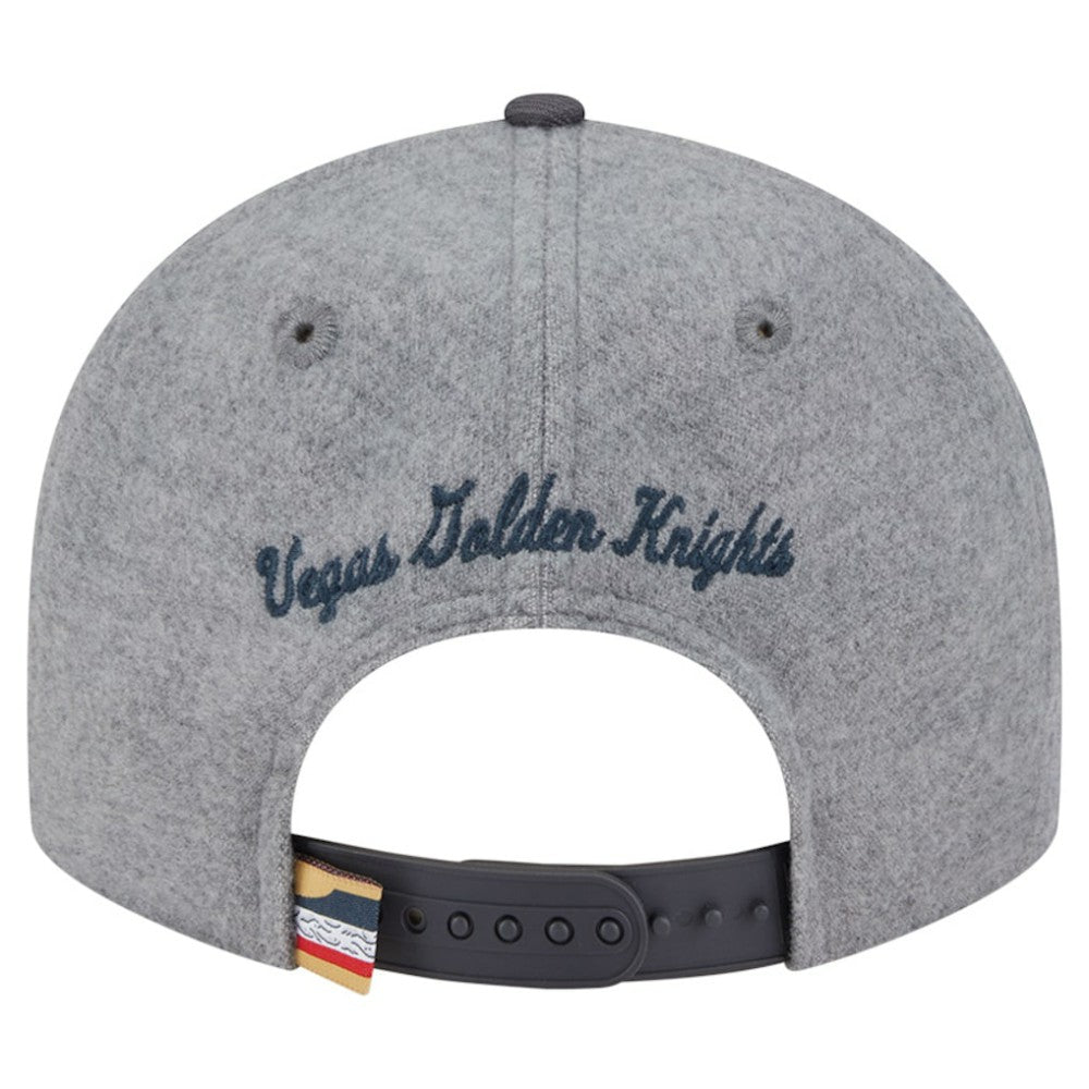 NHL Gray/Black Vegas Golden Knights New Era Wool Pin Low Profile 9FIFTY Snapback Hat