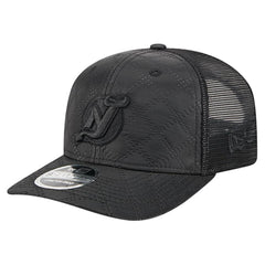 NHL Black New Jersey Devils New Era Quilted Nylon 9SEVENTY Adjustable Trucker Hat