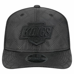 NHL Black Los Angeles Kings New Era Quilted Nylon 9SEVENTY Adjustable Trucker Hat