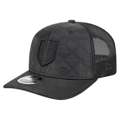 NHL Black Vegas Golden Knights New Era Quilted Nylon 9SEVENTY Adjustable Trucker Hat