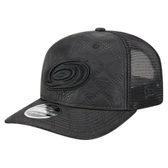 NHL Black Carolina Hurricanes New Era Quilted Nylon 9SEVENTY Adjustable Trucker Hat