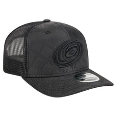 NHL Black Carolina Hurricanes New Era Quilted Nylon 9SEVENTY Adjustable Trucker Hat