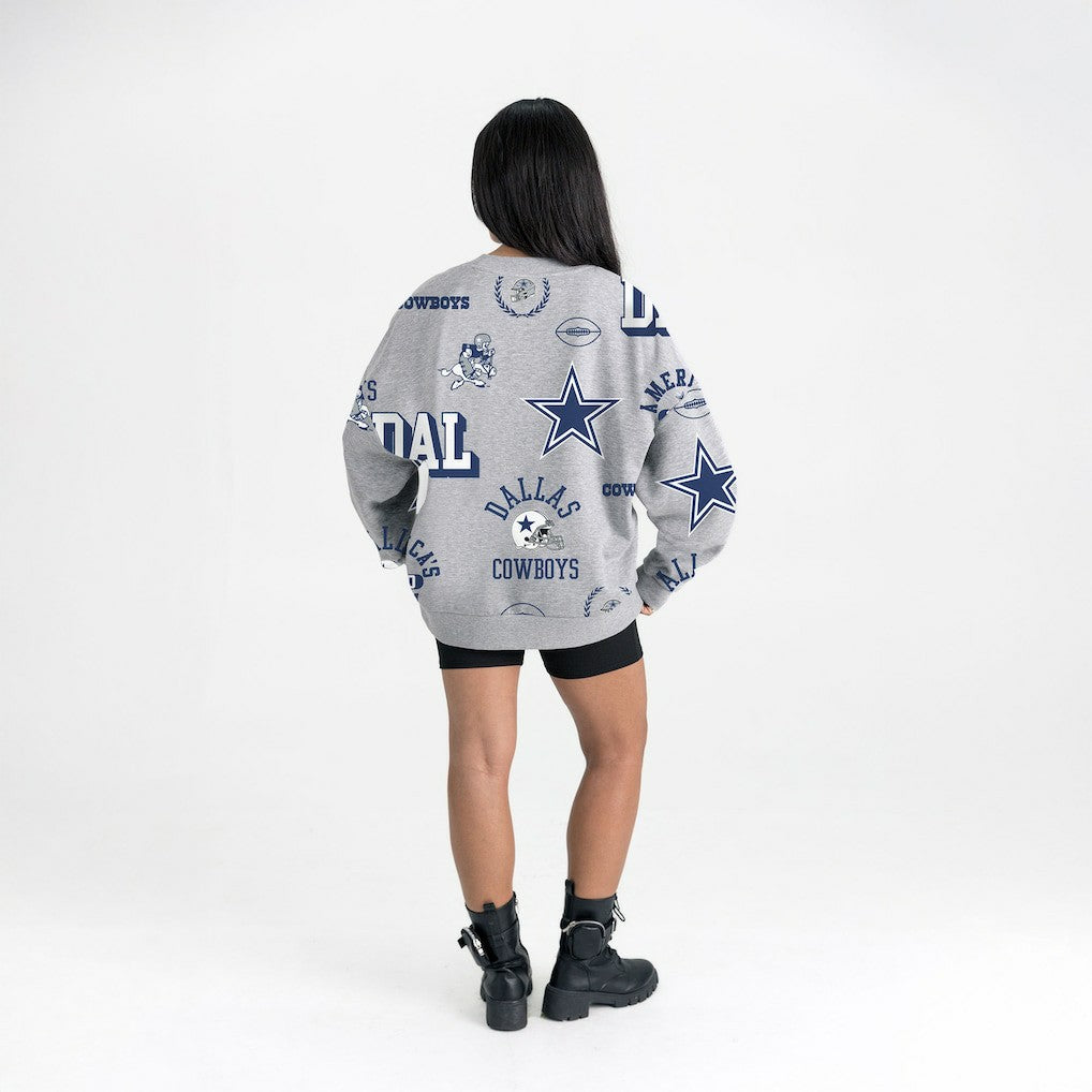 Gameday Couture Women's Always On Repeat Fleece Sweatshirt - Dallas Cowboys