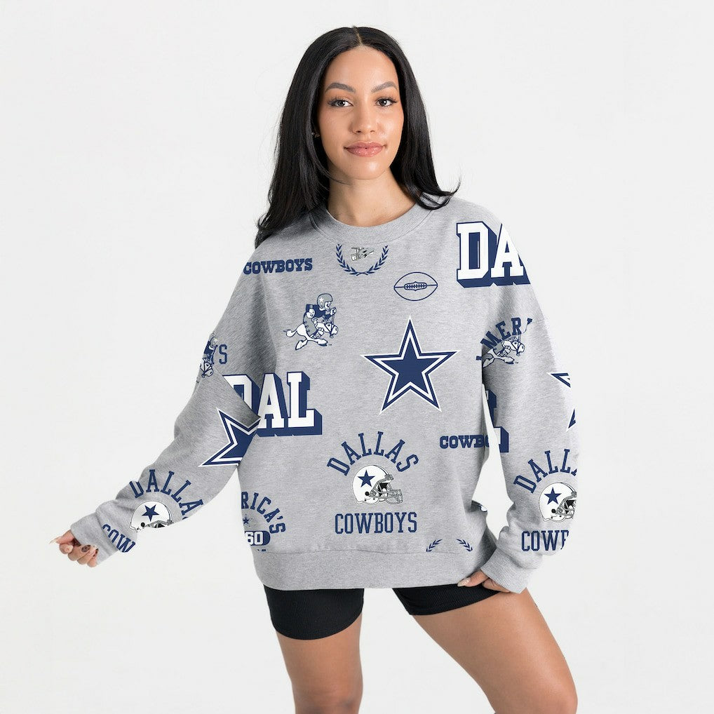 Gameday Couture Women's Always On Repeat Fleece Sweatshirt - Dallas Cowboys