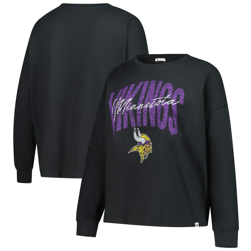 '47 Women's Plus Size Muse Sydney Long Sleeve T-Shirt - Minnesota Vikings
