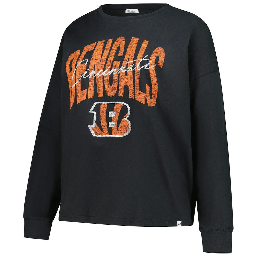 '47 Women's Plus Size Muse Sydney Long Sleeve T-Shirt - Cincinnati Bengals