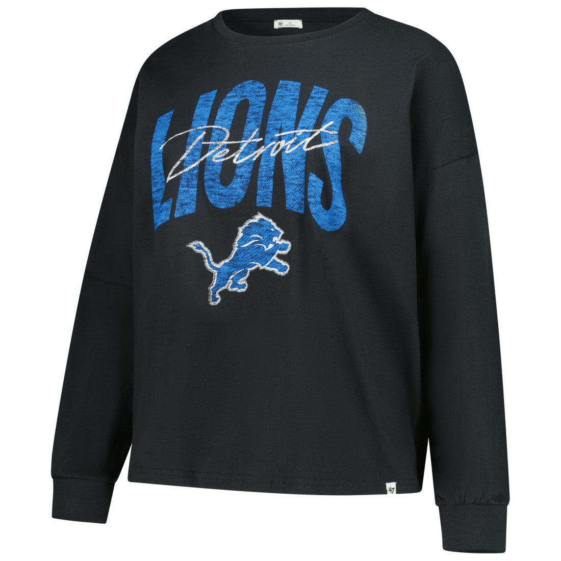 '47 Women's Plus Size Muse Sydney Long Sleeve T-Shirt - Detroit Lions