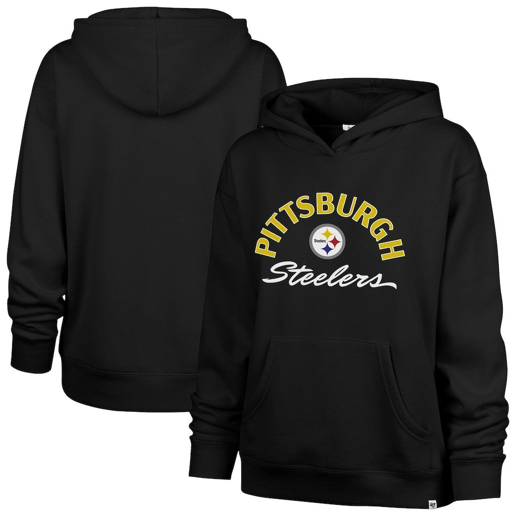'47 Women's Plus Size Whirlwind Naomi Hoodie - Pittsburgh Steelers