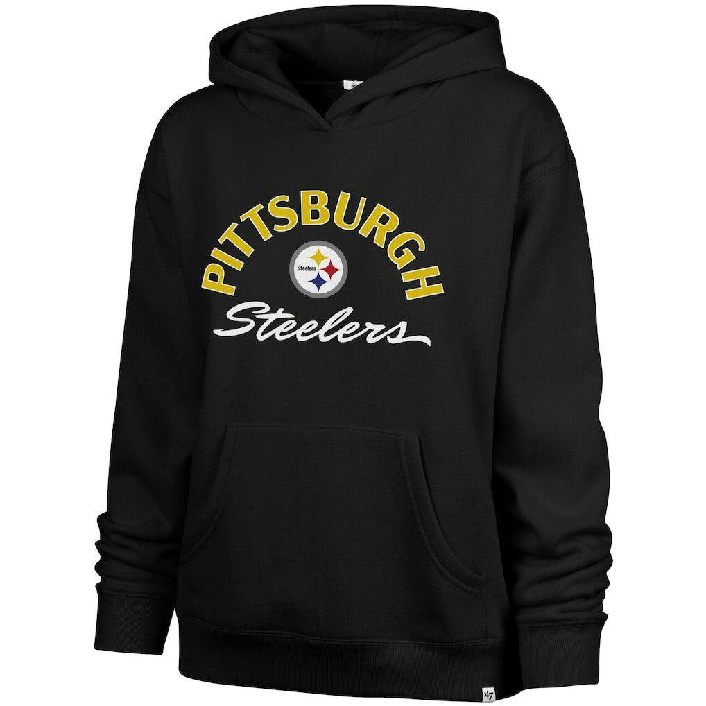 '47 Women's Plus Size Whirlwind Naomi Hoodie - Pittsburgh Steelers