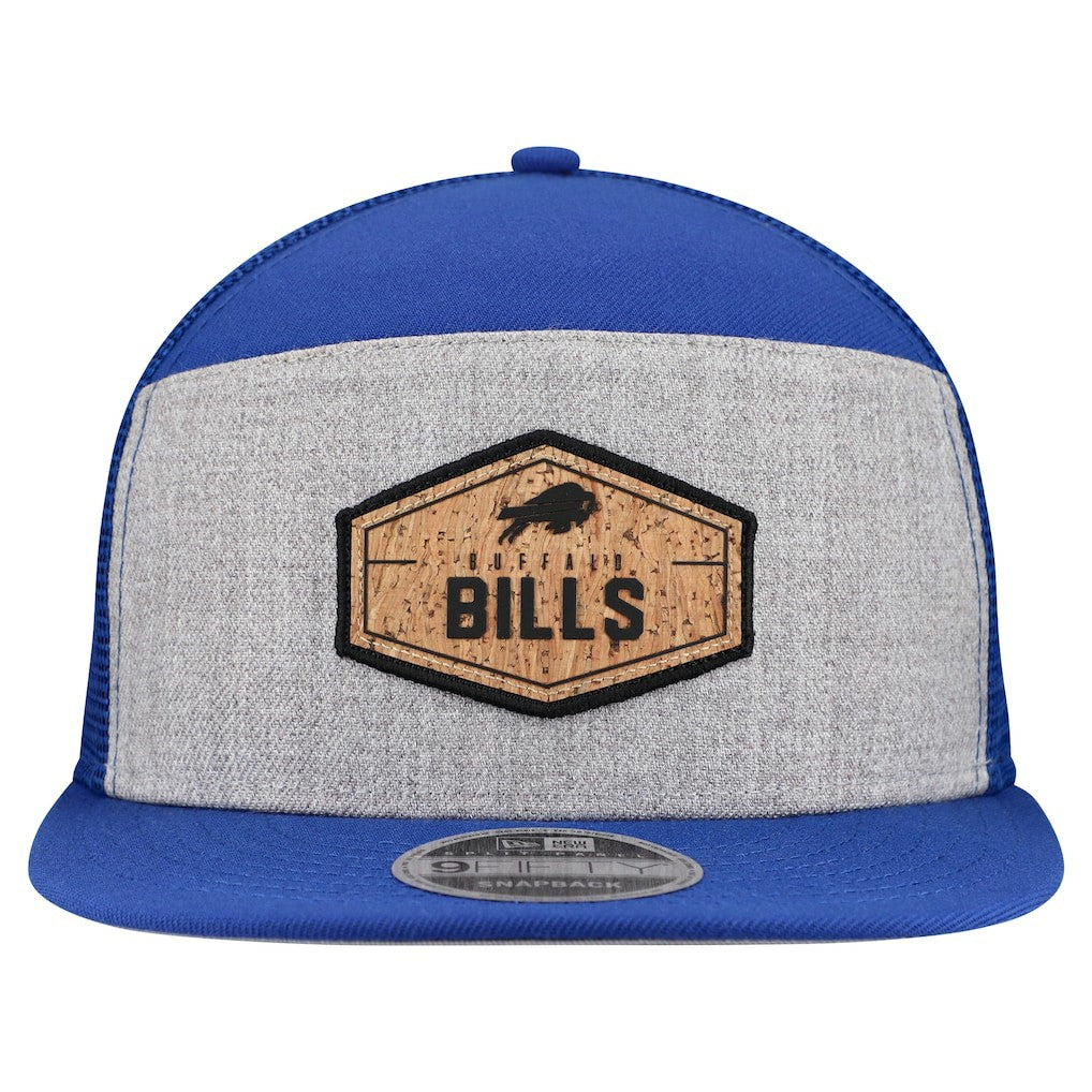 Cork Split Panel 9FIFTY Trucker Snapback Hat - Buffalo Bills