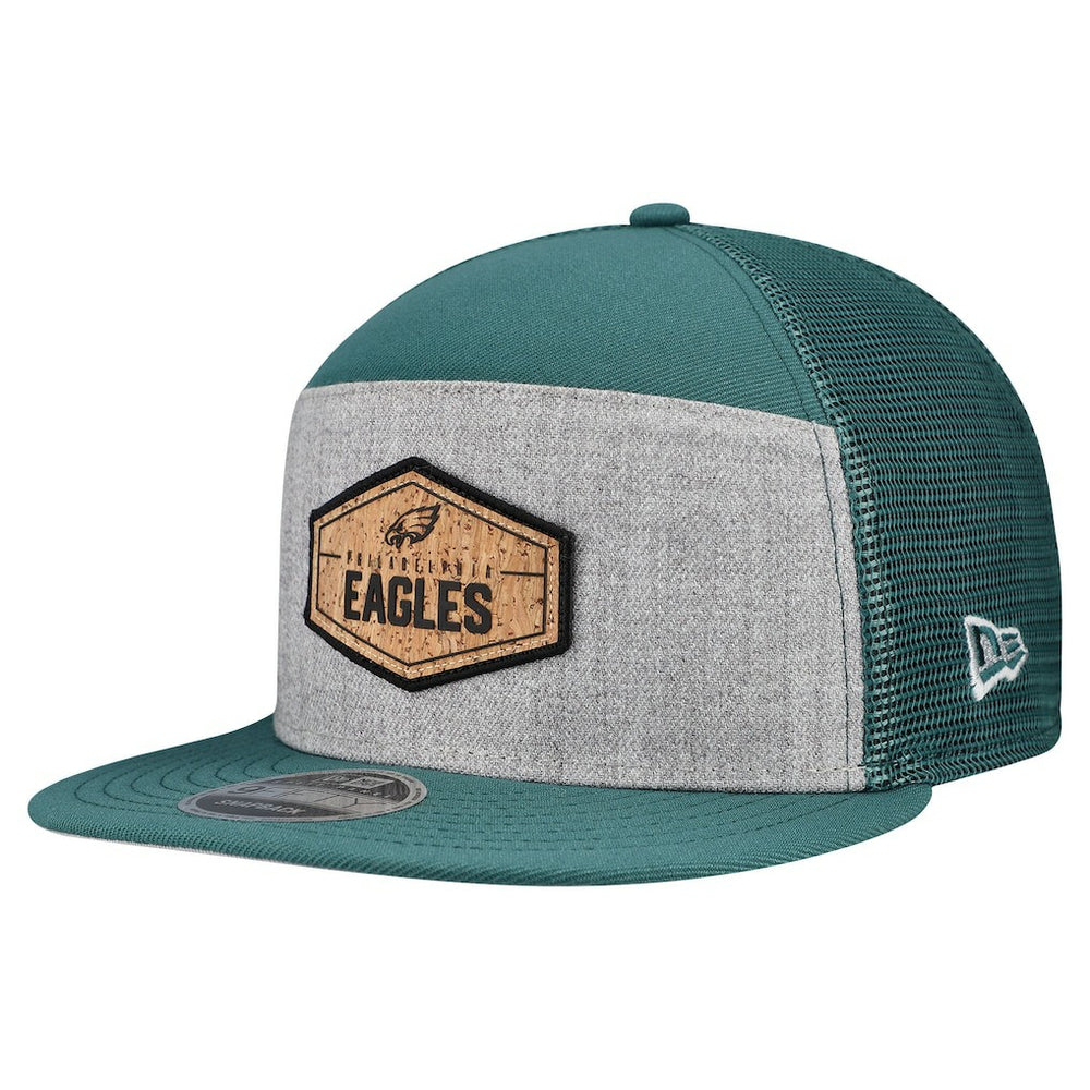 Cork Split Panel 9FIFTY Trucker Snapback Hat - Philadelphia Eagles