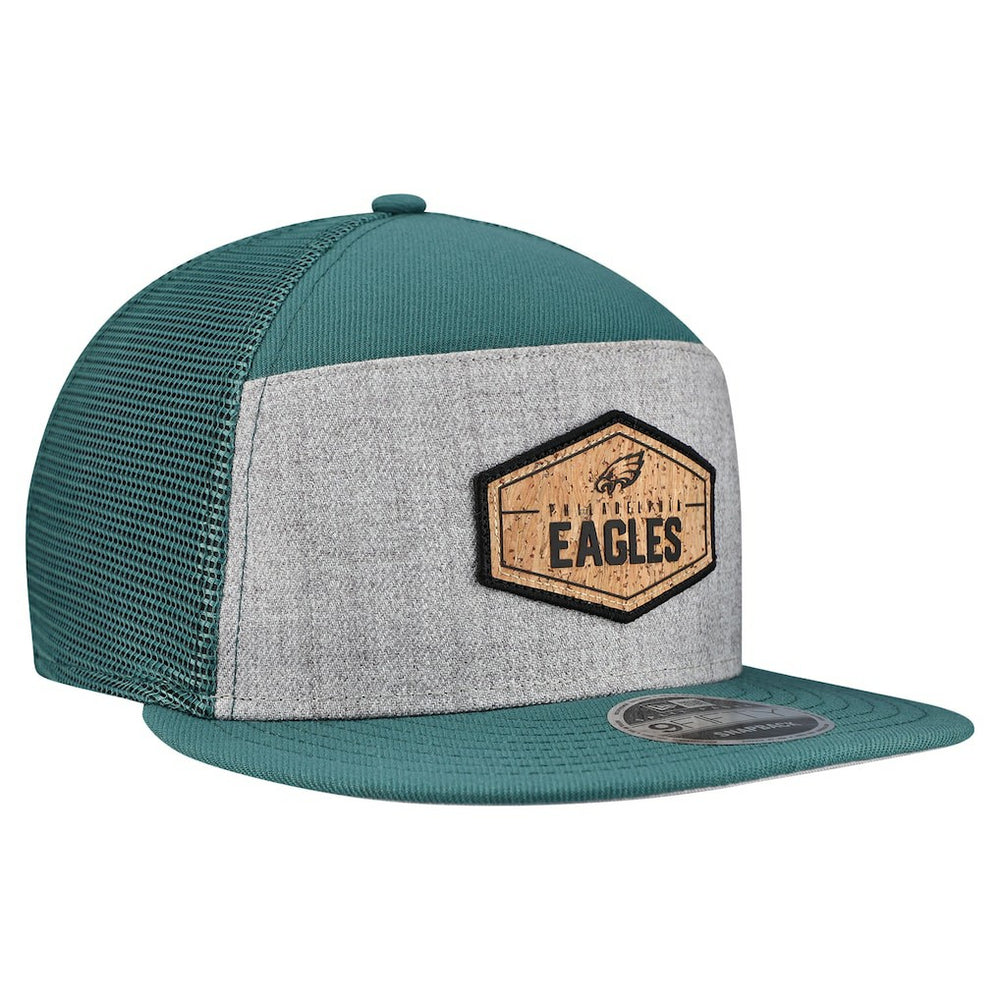 Cork Split Panel 9FIFTY Trucker Snapback Hat - Philadelphia Eagles