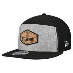 Cork Split Panel 9FIFTY Trucker Snapback Hat - Pittsburgh Steelers