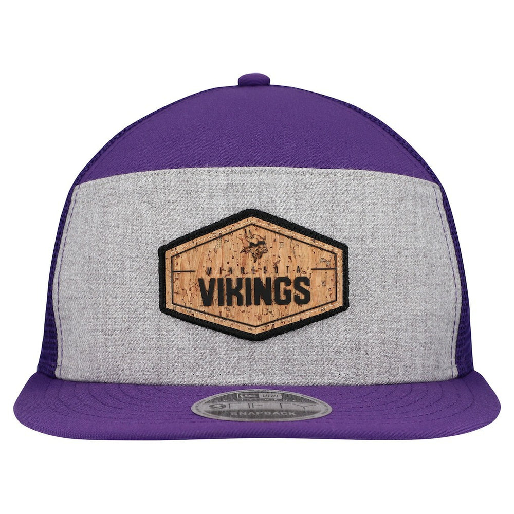 Cork Split Panel 9FIFTY Trucker Snapback Hat - Minnesota Vikings
