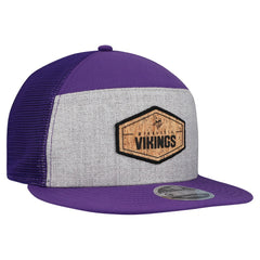 Cork Split Panel 9FIFTY Trucker Snapback Hat - Minnesota Vikings