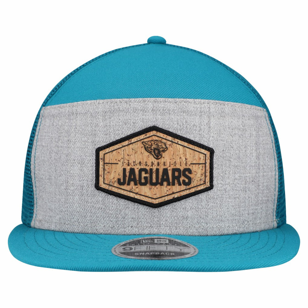 Cork Split Panel 9FIFTY Trucker Snapback Hat - Jacksonville Jaguars