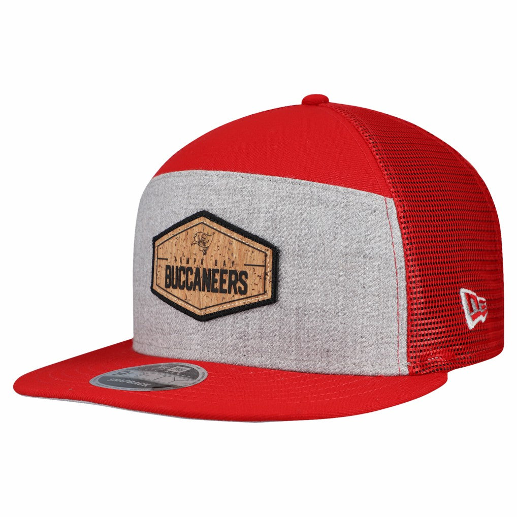 Cork Split Panel 9FIFTY Trucker Snapback Hat - Tampa Bay Buccaneers