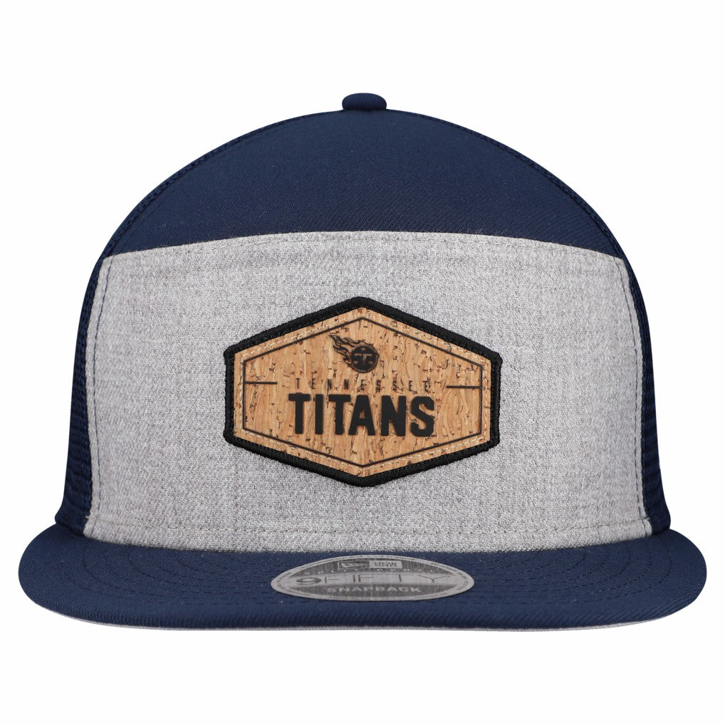 Cork Split Panel 9FIFTY Trucker Snapback Hat - Tennessee Titans