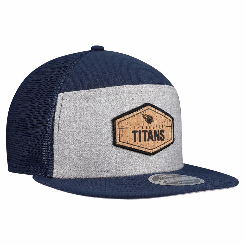 Cork Split Panel 9FIFTY Trucker Snapback Hat - Tennessee Titans