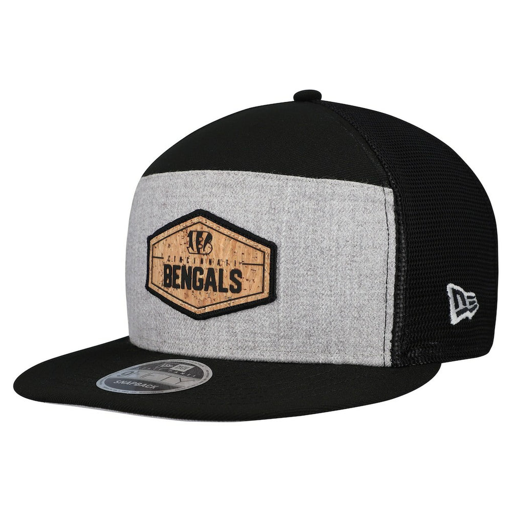 Cork Split Panel 9FIFTY Trucker Snapback Hat - Cincinnati Bengals